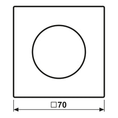 LS Range Rotary Dimmer Cover Matte White - LS1740WWM