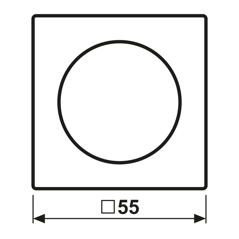 Jung A Range Rotary Dimmer Cover Matt Anthracite - A1740BFANM