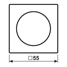 Jung A Range Rotary Dimmer Cover Matt Anthracite - A1740BFANM