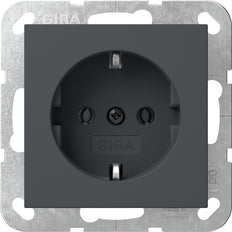 Gira System 55 SCHUKO Socket 16A Anthracite - 446628