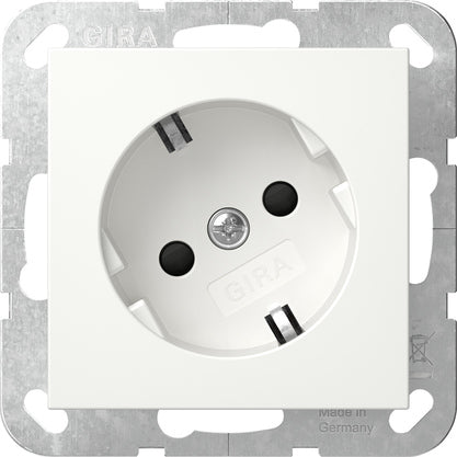 Gira System 55 SCHUKO Socket 30° Rotated Safety Plus - 441803