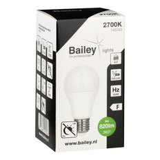 Bailey LED A60 E27 Night Sensor Bulb 9W 820lm 2700K - 145743 [2 Pieces]