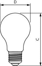 Philips Master LED Glass Bulb E27 3.4W DimTone - 8719514449671