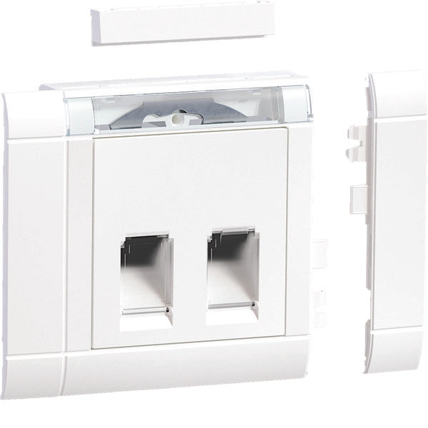 Hager RJ45 Modular Jack Mounting Set With Cover Frame - GSETDM1029016 ...