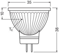 LEDVANCE MR11 LED Spot GU4 4.2W 840 Professional - 4099854050350