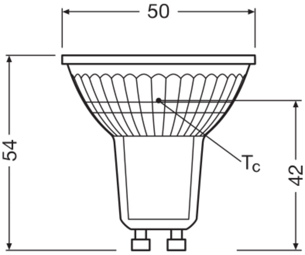 LEDVANCE PAR16 GU10 Dimmable LED Spot 4.5W 927 350lm - 4099854044984