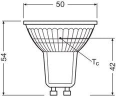 LEDVANCE Performance PAR16 GU10 LED Spot 4.5W 930 - 4099854045462