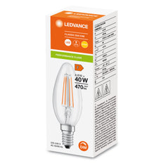 LED Classic B40 Dimmable Filament Candle 4.8W E14 827 - 4099854067532
