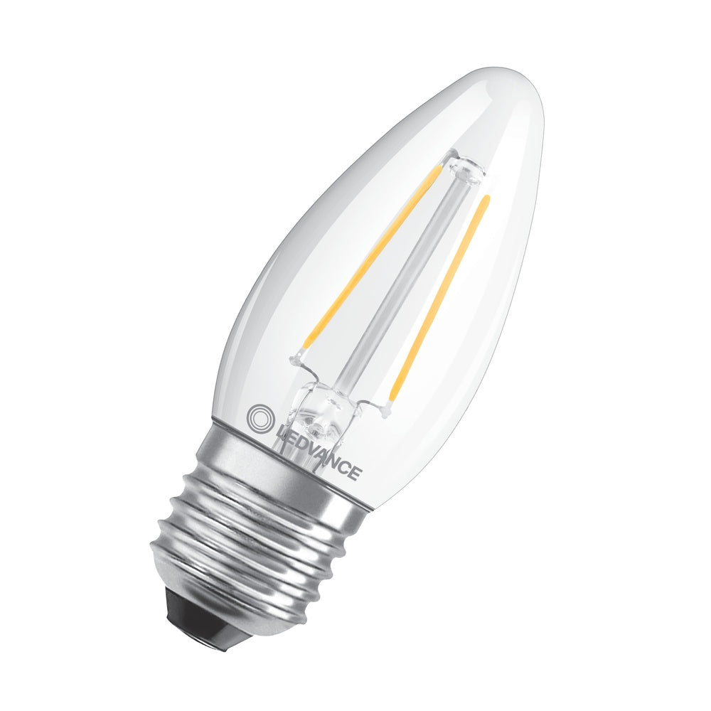 LED Classic Dimmable Candle E27 4.8W 827 Clear Glass - 4099854067495