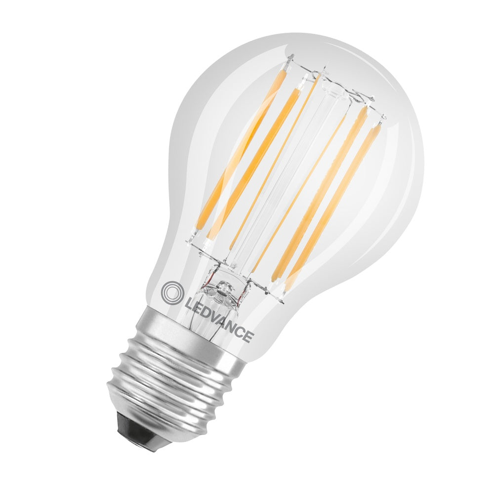 LED Classic A19 7.5W E27 827 Clear Filament Bulb - 4099854062186