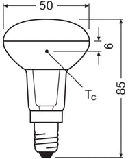 LEDVANCE Performance R50 LED Spot 5.9W E14 2700K Dimmable - 4099854058608