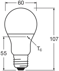 LEDVANCE Classic A P E27 LED Bulb 4.9W 840 Frosted - 4099854049538 [2 Pieces]