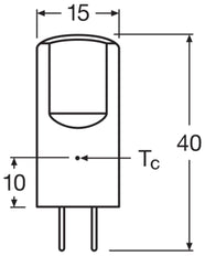 LEDVANCE 12V LED Pin GY6.35 2.6W Warm White 827 - 4099854048470