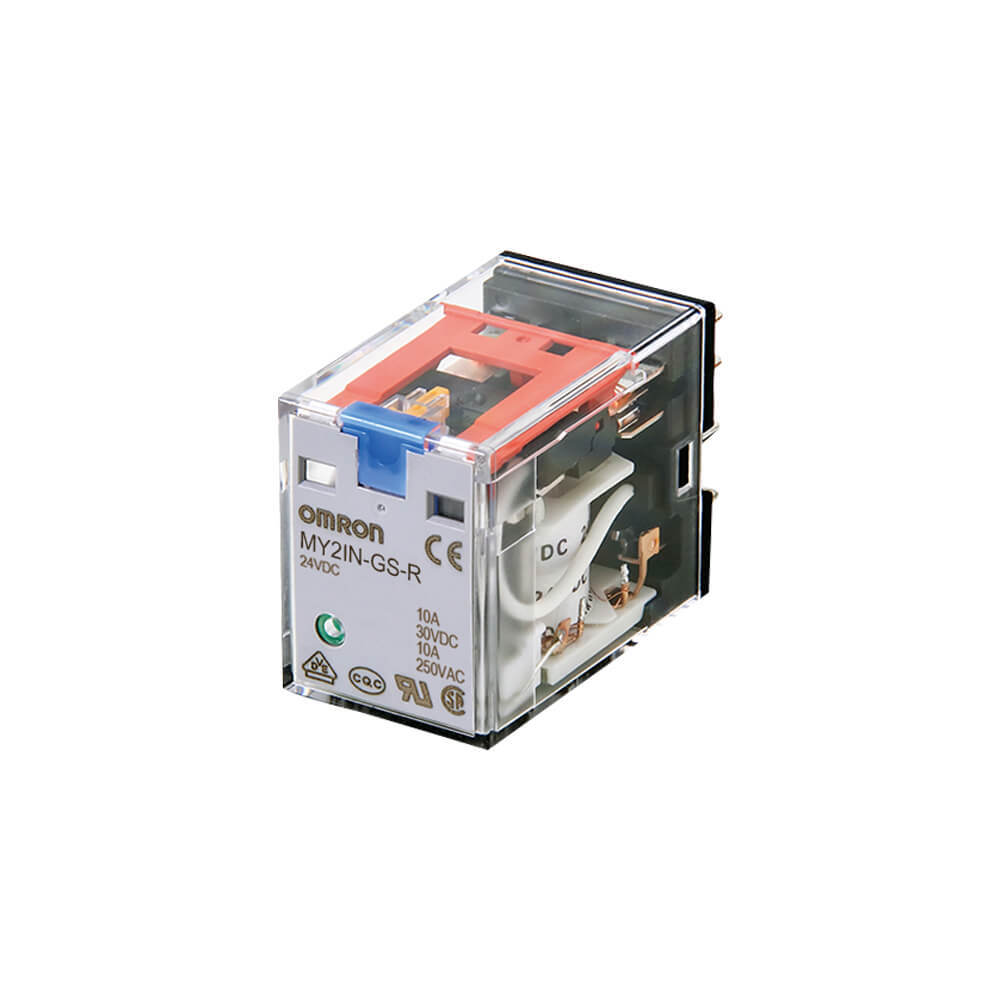 Omron 14-Pin 4PDT Relay 6A With LED Indicators - MY4 5741R