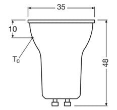 Osram LED Superstar PAR11 3W GU10 2700K Dimmable Spotlight - 4099854064111 [2 Pieces]