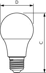 Philips CorePro LED A60 8W E27 2700K Bulb - 8720169168978 [2 Pieces]