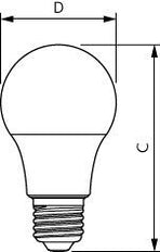 Philips CorePro LED A60 8W E27 2700K Bulb - 8720169168978 [2 Pieces]