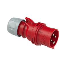 Industrial CEE Plug 32A 4P 400V IP44 Red - 024-6V