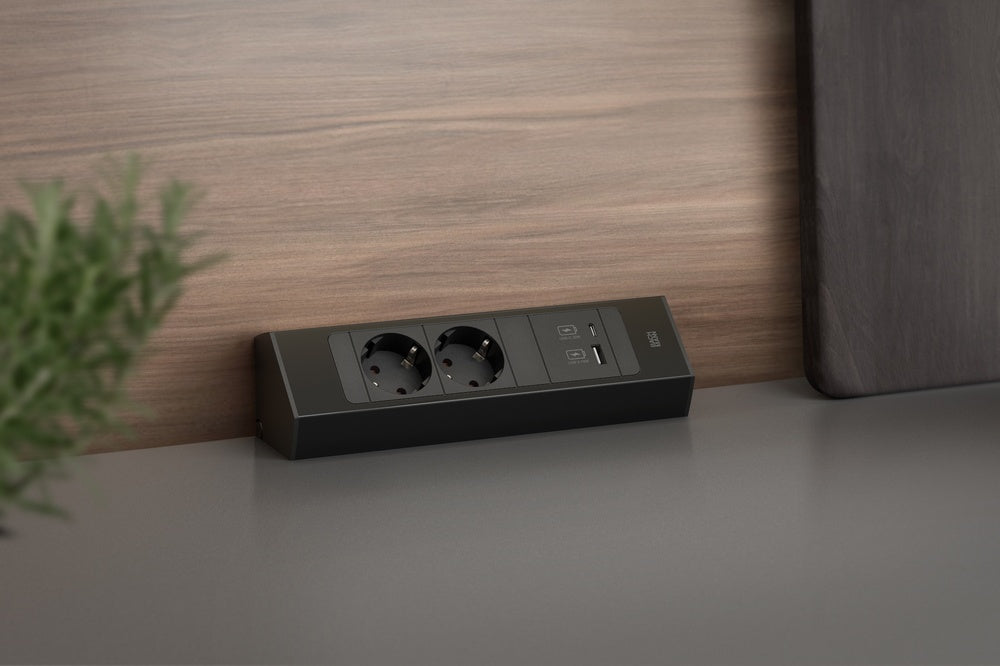 Casia 2 Corner Power Unit With Dual USB Charging - 932.102