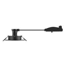 SLV New Tria 75 XL Round GU10 Recessed Ceiling Light Black - 1007625