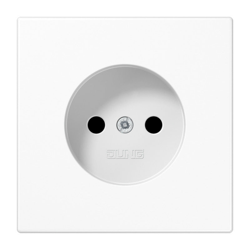 Jung LS990 Alpine White Wall Socket Without Ground Pin - LS1910NWW