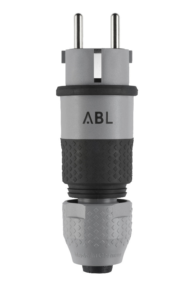 ABL Professional SCHUKO IP54 Double Ground Plug Grey - 100000070