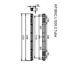 Philips Ledinaire WT050C Waterproof LED Tube Housing - 8710163366036