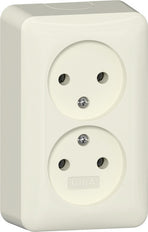 Double Socket Outlet 16A 250V Surface Mount - 479112