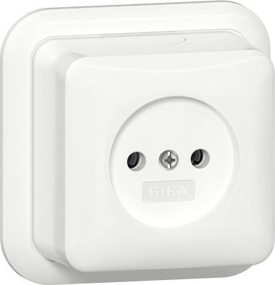 Surface Mount Socket Outlet 2 Pole 16A 250V White - 447011