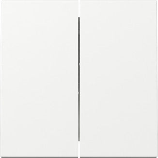 Gira System 55 Dual Rocker Switch Cover Pure White - 329503