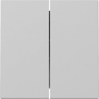 Gira System 55 Double Rocker Switch Grey Matt - 3295015