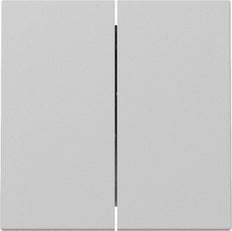 Gira System 55 Double Rocker Switch Grey Matt - 3295015