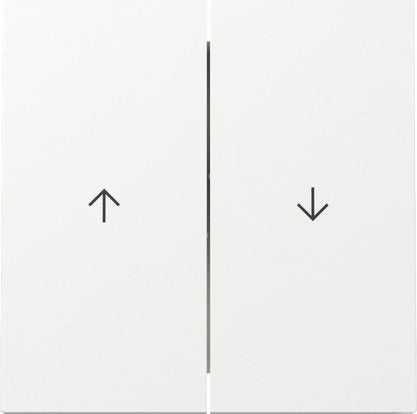 Gira F100 Dual Rocker Switch With Arrow Symbol - 329470