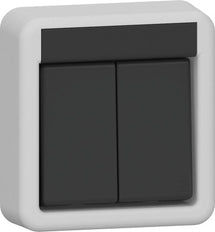 Gira Series IP44 Rocker Switch Grey - 310535