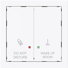 ABB Dual Rocker Switch Hotel Room Status Panel White - 2CKA001751A3313