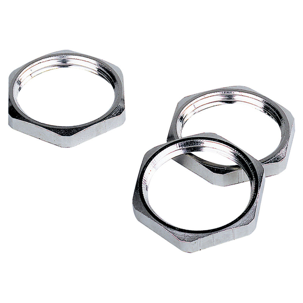 M75 Metric Lock Nut For Cable Glands Brass Nickel Plated - 52103071