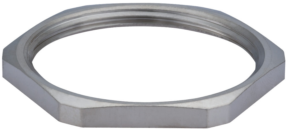 Hummel GM-MS M25x1.5 Nickel-Plated Brass Lock Nut - 1161250050 [20 Pieces]
