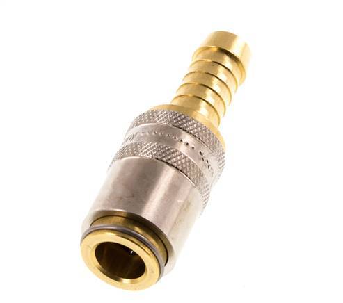 Brass DN 6 Mold Coupling Socket 9 mm Hose Pillar