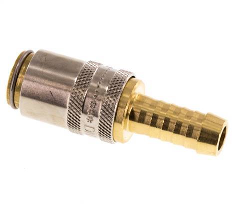 Brass DN 6 Mold Coupling Socket 9 mm Hose Pillar