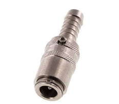 Stainless Steel DN 6 Mold Coupling Socket 9 mm Hose Pillar Double Shut-Off