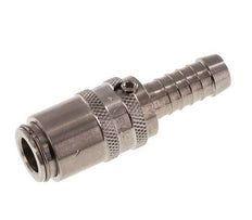 Stainless Steel DN 6 Mold Coupling Socket 9 mm Hose Pillar Double Shut-Off