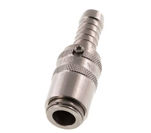 Stainless Steel DN 6 Mold Coupling Socket 9 mm Hose Pillar