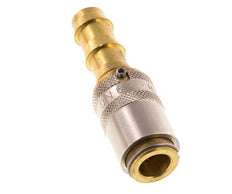 Brass DN 6 Mold Coupling Socket 9.5 mm Hose Pillar Unlocking Protection