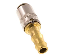 Brass DN 6 Mold Coupling Socket 9.5 mm Hose Pillar Unlocking Protection
