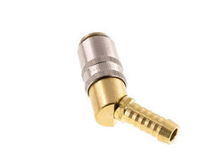 Brass DN 6 Mold Coupling Socket 9 mm Hose Pillar 45-deg