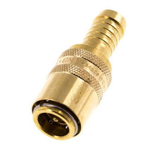 Brass DN 9 Mold Coupling Socket 13 mm Hose Pillar Double Shut-Off