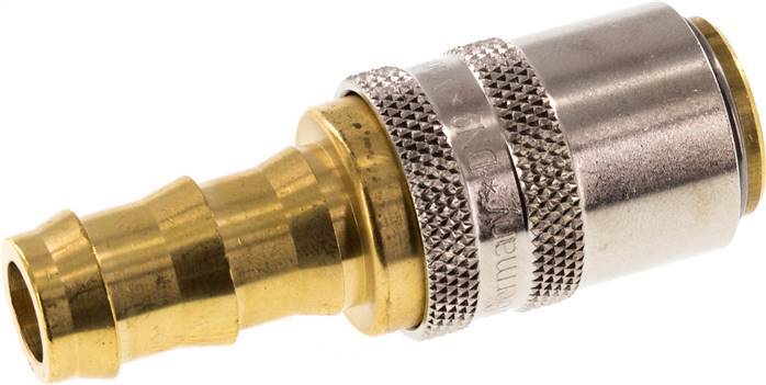Brass DN 9 Mold Coupling Socket 12.7 mm Hose Pillar