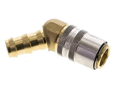 Brass DN 9 Mold Coupling Socket 12.7 mm Hose Pillar 45-deg