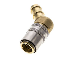 Brass DN 9 Mold Coupling Socket 12.7 mm Hose Pillar 45-deg