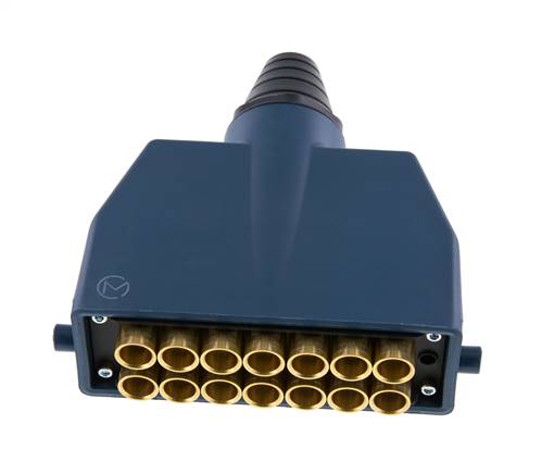 Brass Multi-coupling Plug 14x6 mm Push-in Connections